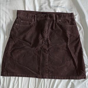 Brown j crew skirt
